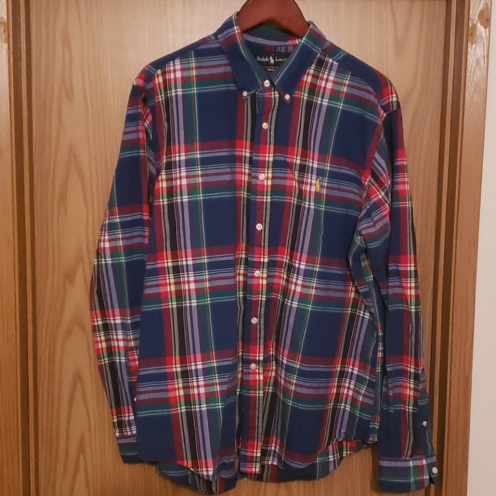 RALPH LAUREN Plaid Button Down Shirt